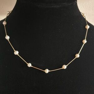 SOLD ON OTHER PLATFORM❣️14k gold pearl necklace